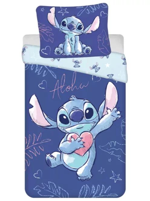 Disney Lilo és Stitch, A csillagkutya Aloha Blue ágyneműhuzat 140×200cm, 70×90 cm Nr7
