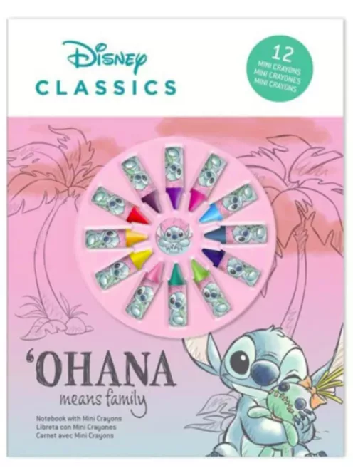Disney Lilo és Stitch, A csillagkutya Cheeky füzet + mini zsírkréta szett Nr2