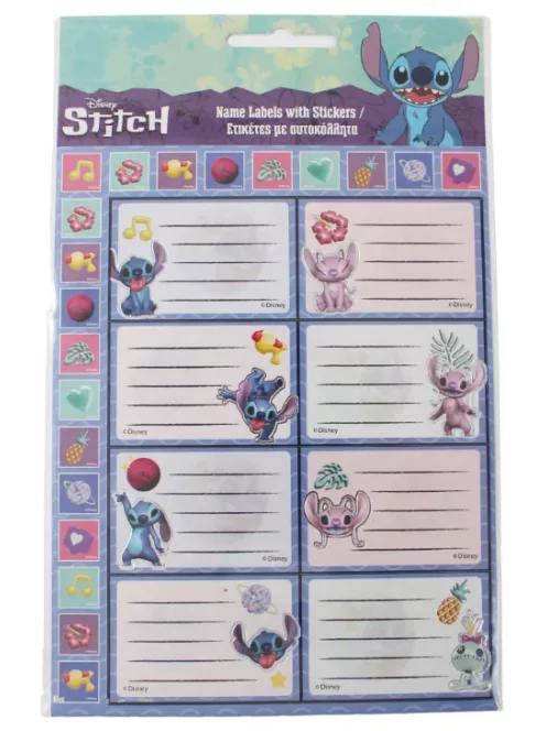 Disney Lilo és Stitch, a csillagkutya Aliens füzetcímke MATRICÁVAL 16 darabos