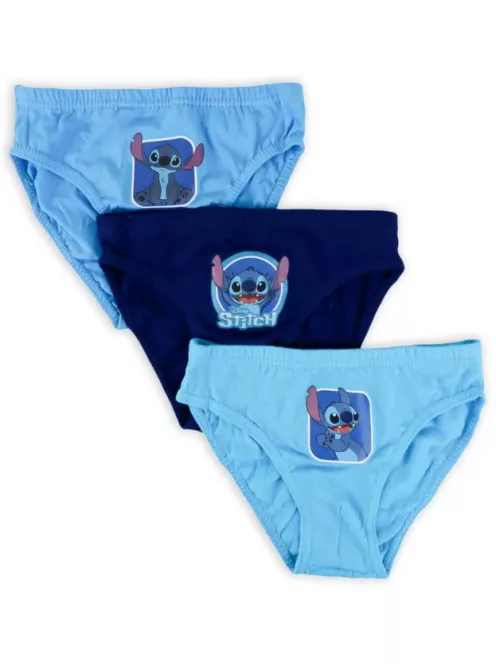 Lilo és Stitch, A csillagkutya Blue gyerek fehérnemű, alsó 3 darab/csomag 2 év, 3 év, 4 év, 5 év, 6 év, 7 év, 8 év Nr1