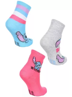   Lilo és Stitch, A csillagkutya gyerek bokazokni 3 pár/csomag 23-34 Nr2