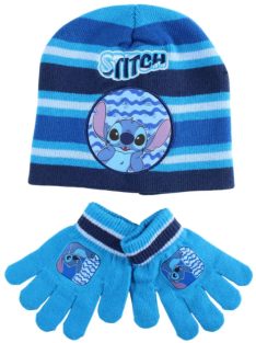   Disney Lilo és Stitch, A csillagkutya Cosmic Waves gyerek sapka + kesztyű szett Nr3