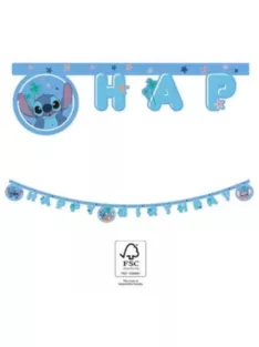   Lilo és Stitch, A csillagkutya Happy Birthday zászlófüzér 2,3 méter FSC Nr1