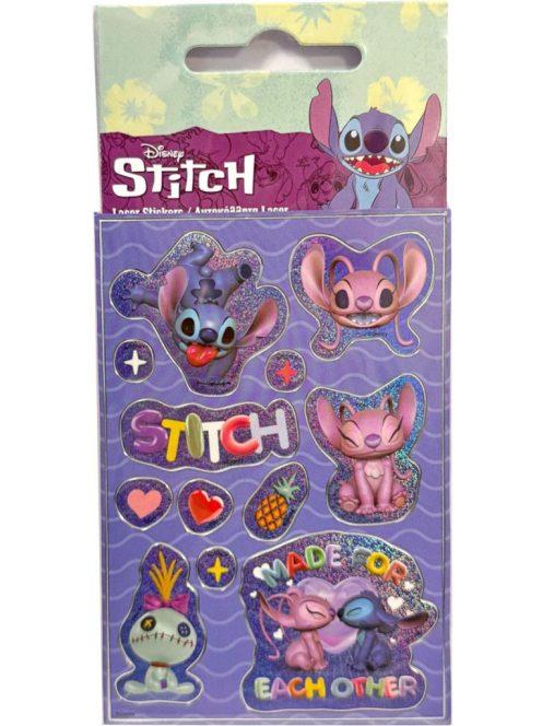 Disney Lilo és Stitch, A csillagkutya Made for each other hologramos matrica szett Nr1