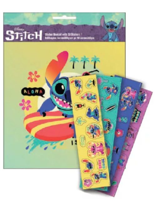 Disney Lilo és Stitch, A csillagkutya Surf matricás album 50 db matricával