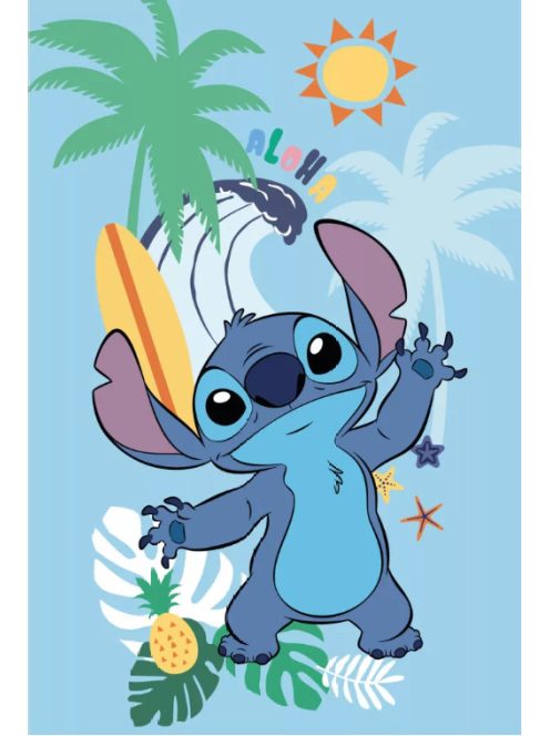 Disney Lilo és Stitch, A csillagkutya Summer polár takaró, pléd 100x150 cm