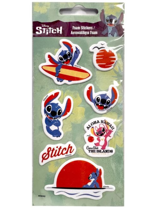 Disney Lilo és Stitch, A csillagkutya Surf Shack pufi szivacs matrica szett Nr2