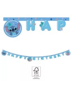   Disney Lilo és Stitch, A csillagkutya Angel Happy Birthday zászlófüzér 2,3 MÉTER FSC