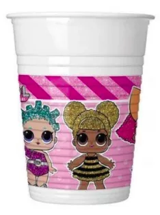   LOL Surprise Glitterati papír pohár 8 DARABOS 200 ml FSC Nr1