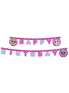LOL Surprise Happy Birthday felirat FSC 2 méter Nr1