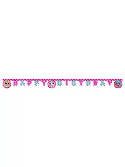 LOL Surprise Happy Birthday felirat FSC 2 méter Nr1