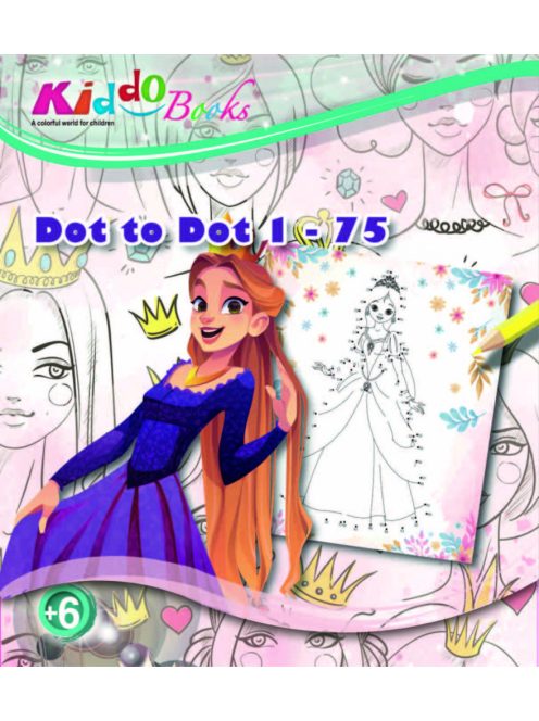 Lovagok és Hercegnők - Pontról pontra színező 1-75-ig - Kiddo foglalkoztató füzet