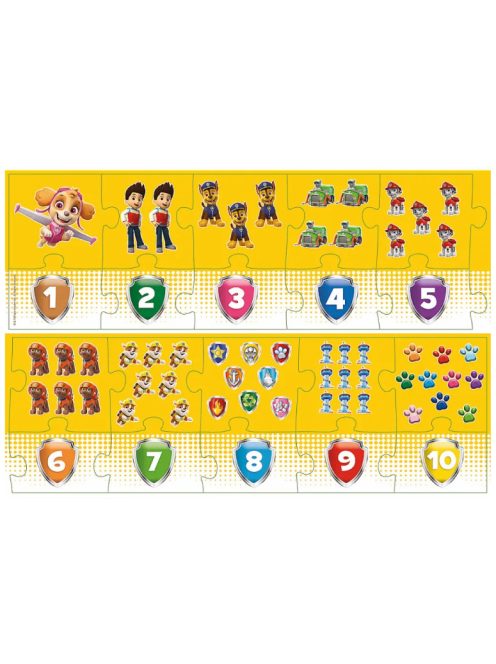 Mancs őrjárat 20 db-os oktató puzzle Számok - Trefl