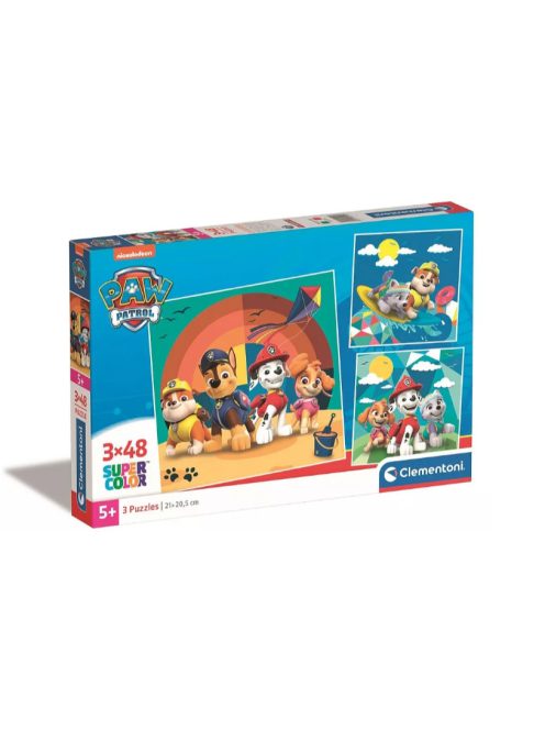 Mancs Őrjárat Beach 3x48 db-os puzzle Clementoni