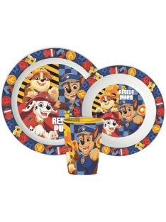   Mancs Őrjárat étkészlet, micro műanyag szett 260 ml-es pohárral Nr6