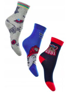 Mancs Őrjárat gyerek bokazokni 3 pár/csomag 23-34 Nr10