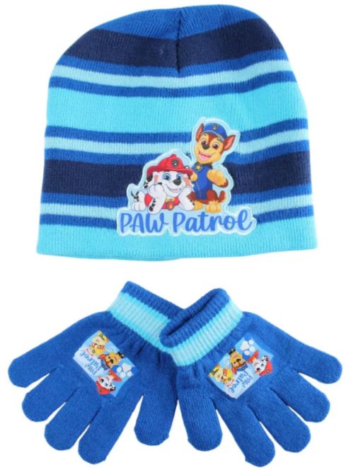 Mancs Őrjárat Ready Winter gyerek sapka + kesztyű szett Nr13