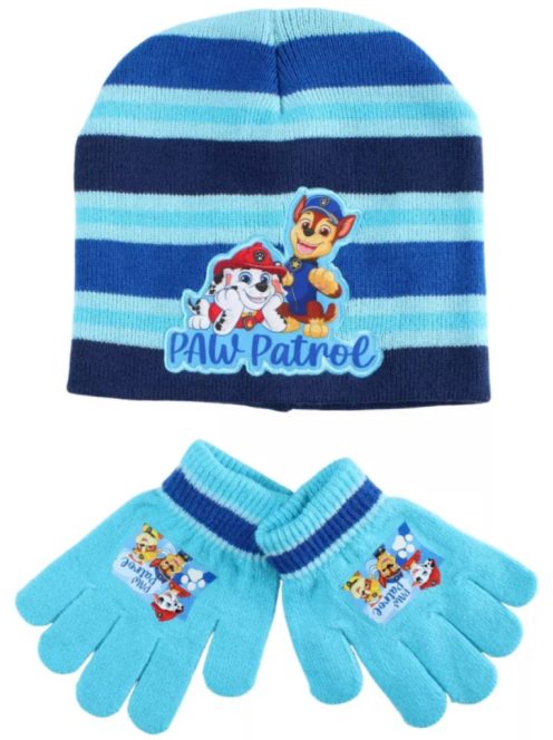 Mancs Őrjárat Team Winter gyerek sapka + kesztyű szett Nr14