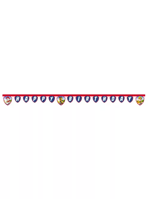 Mancs Őrjárat Happy Birthday felirat FSC 2 méter Nr1