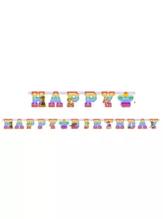 Mancs Őrjárat Happy Birthday felirat FSC 2 méter Nr2