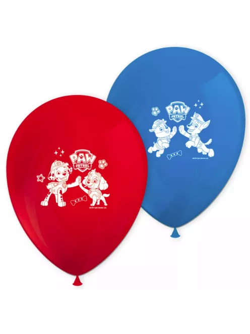 Mancs Őrjárat Rescue Heroes léggömb, lufi 8 db-os 28 cm Nr3