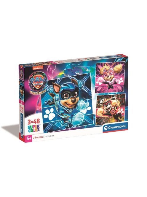 Mancs Őrjárat Mighty 3x48 db-os puzzle Clementoni