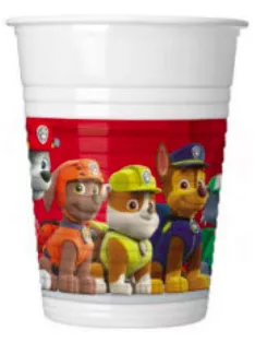   Paw Patrol Ready For Action, Mancs Őrjárat műanyag pohár 8 DARABOS 200 ml Nr8