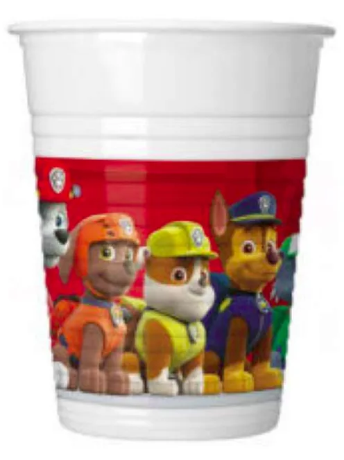 Paw Patrol Ready For Action, Mancs Őrjárat műanyag pohár 8 DARABOS 200 ml Nr8