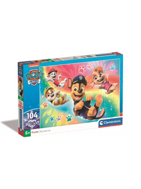 Mancs Őrjárat Rainbow 104 db-os Brilliant puzzle Clementoni