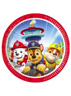   Mancs Őrjárat Rescue Heroes papírtányér 8 DARABOS, 20 cm FSC Nr6