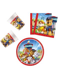   Paw Patrol Rescue Heroes, Mancs Őrjárat party szett 36 darabos, 23 cm-es tányérral