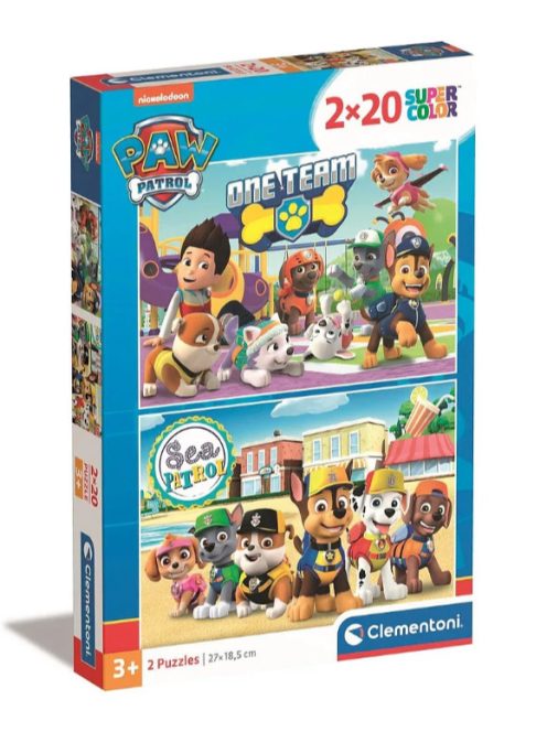 Mancs Őrjárat Sea 2x20 db-os puzzle Clementoni