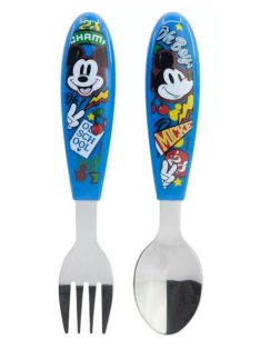   Disney Mickey True Champions fém evőeszköz készlet - 2 darabos