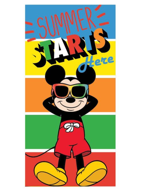 Disney Mickey Starts fürdőlepedő, strand törölköző 70x137 cm (Fast Dry) Nr1
