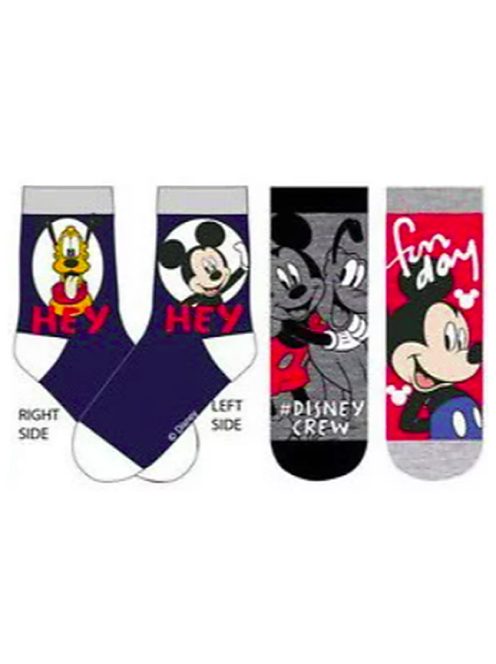 Mickey gyerek bokazokni 3 pár/csomag 23-34 Nr2