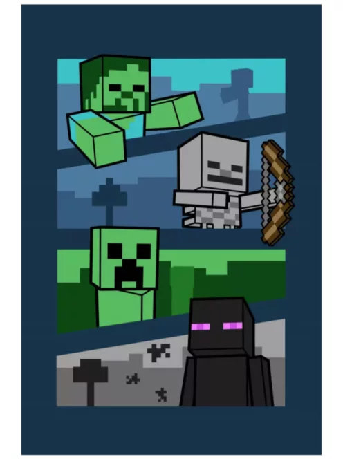 Minecraft polár takaró, pléd 100x150 cm Nr8