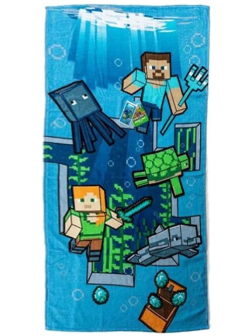 Minecraft Dive fürdőlepedő, strand törölköző 70x140 cm