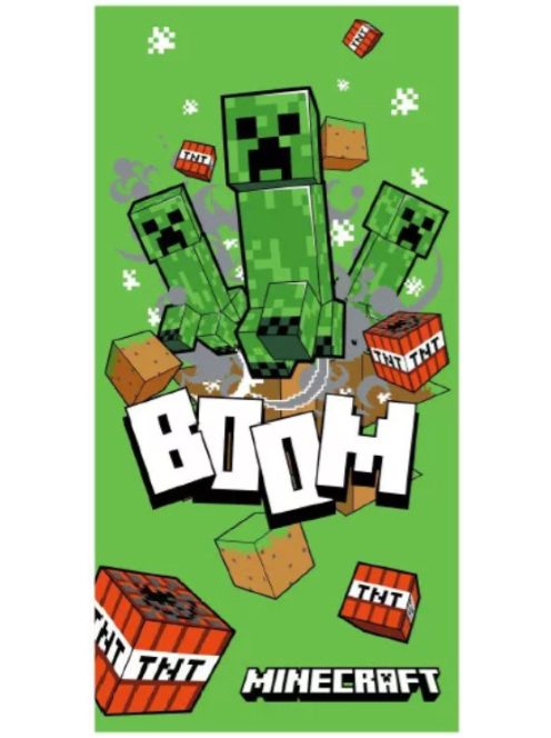 Minecraft Boom fürdőlepedő, strand törölköző Mob Attack 70x140 cm