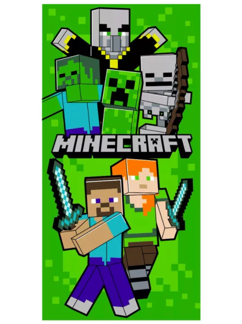 Minecraft fürdőlepedő, strandtörölköző 70x140 cm Nr 18