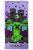 Minecraft Purple fürdőlepedő, strand törölköző 70x140 cm