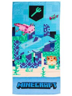   Minecraft Trident fürdőlepedő, strand törölköző 70x140 cm