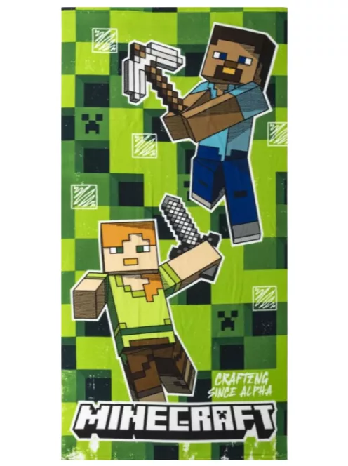 Minecraft fürdőlepedő, strandtörölköző 70x140 cm (Fast Dry) Nr 03