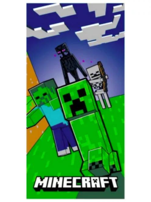 Minecraft fürdőlepedő, strandtörölköző 70x140 cm (Fast Dry) Nr 07
