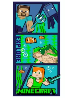   Minecraft fürdőlepedő, strandtörölköző 70x140 cm (Fast Dry) Nr 08