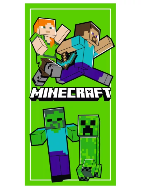 Minecraft fürdőlepedő, strandtörölköző 70x140 cm (Fast Dry) Nr 09