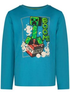   Minecraft gyerek hosszú ujjú póló, felső 6 év, 8 év, 9 év, 10 év, 12 év Nr6
