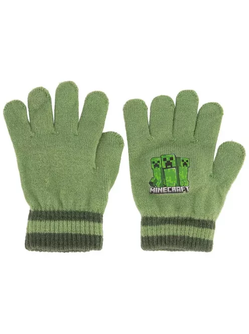 Minecraft Creeper Green gyerek kesztyű 4-8 év Nr3