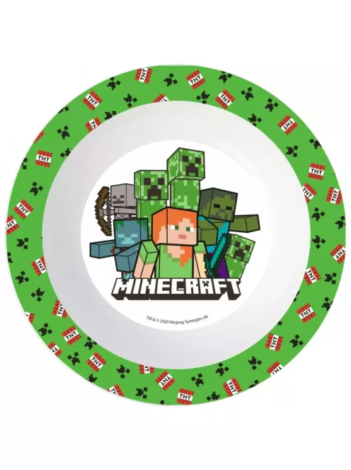 Minecraft Creeper műanyag micro mélytányér Nr1