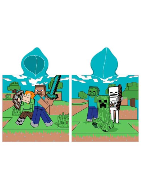 Minecraft Diamond Defender strand törölköző poncsó 50x115 cm