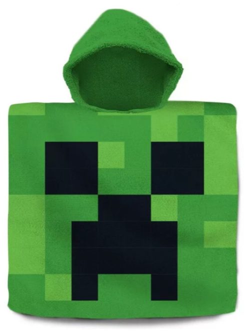 Minecraft Green strand törölköző poncsó 60x120 cm